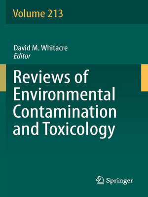 cover image of Reviews of Environmental Contamination and Toxicology Volume 213